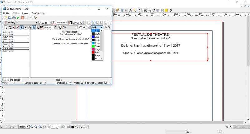 Comment mettre en page un document avec Scribus